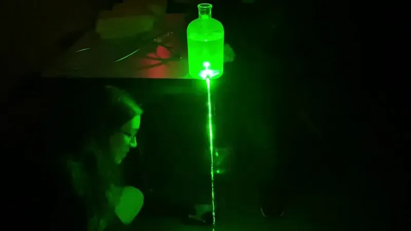 Laser Light in Water